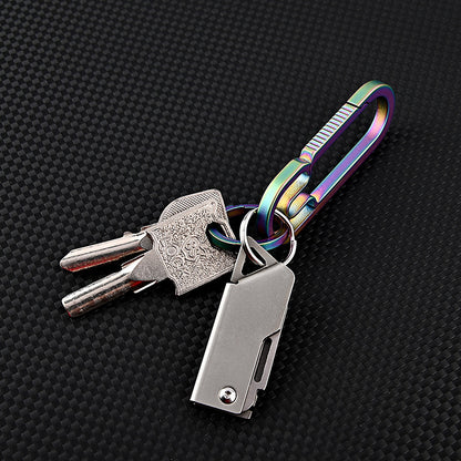 D2 Stainless Steel Foldable Camping Knife Keychain