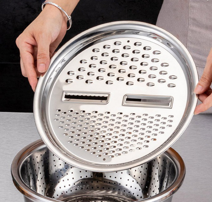 Stainless Steel Grating Basin Drain Basin Wash Rice Drain Basin Kitchen