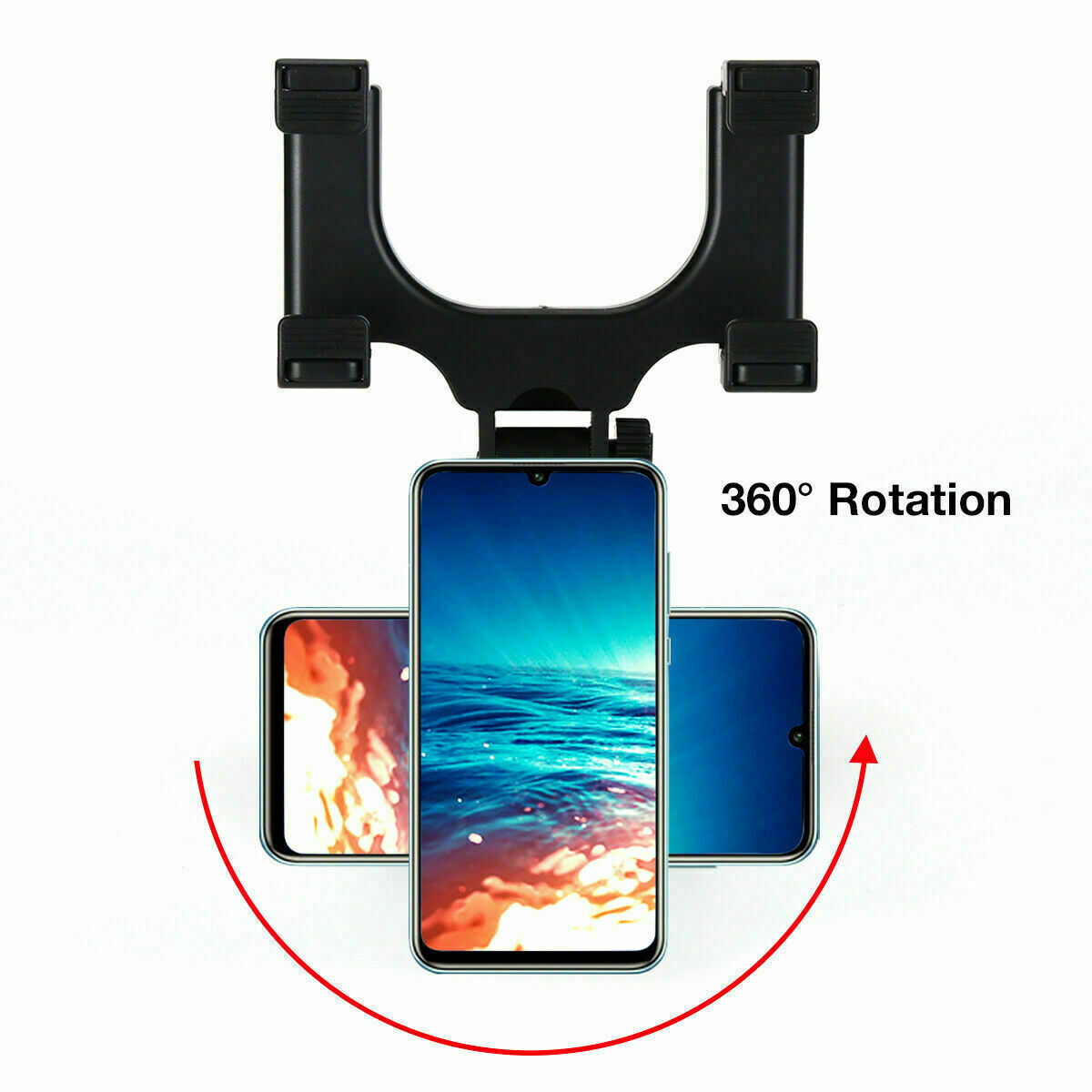 360° Rotation Car Rear Mirror Phone Holder