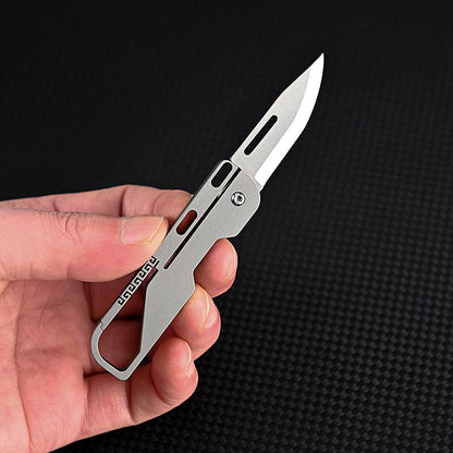 Titanium Alloy Keychain Folding Knife