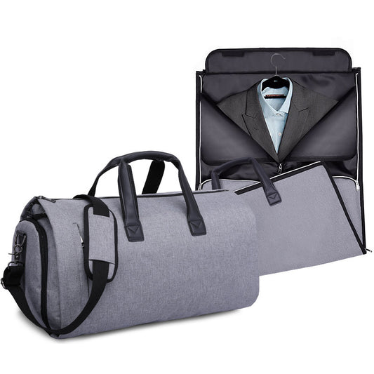 Large-capacity travel bag portable cylinder folding suit bag