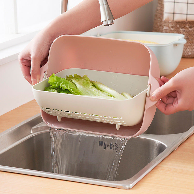 Basket Kitchen Dishwashing Drip Basin