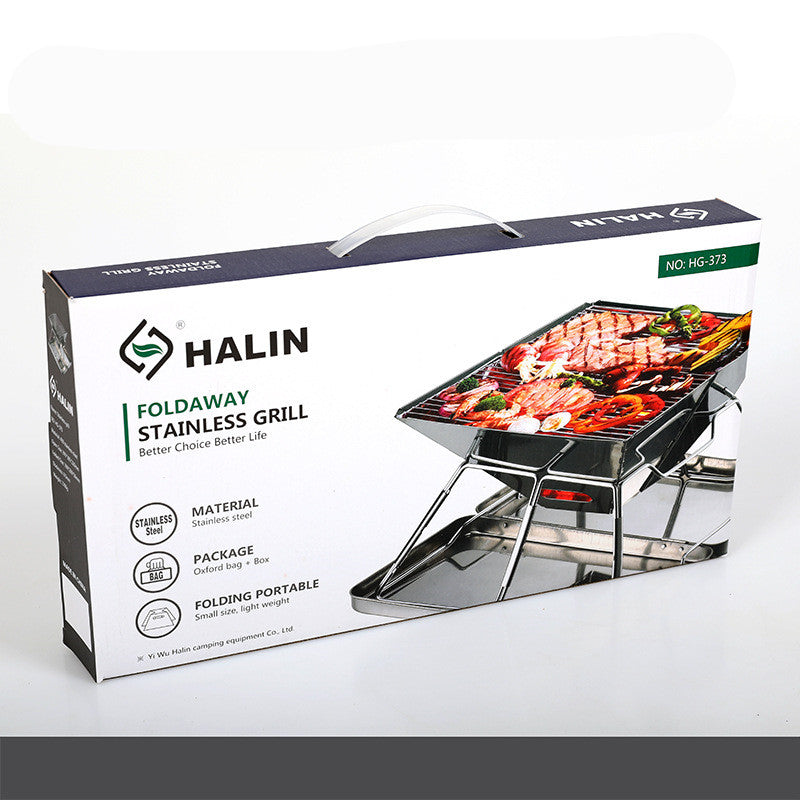 Outdoor Barbecue Grill Portable Foldable Medium Grill