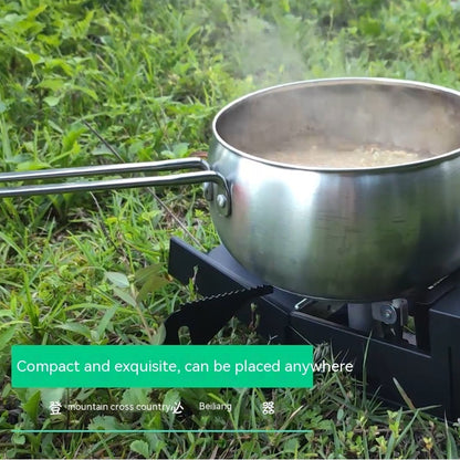 Folding Portable Gas Stove Outdoor Portable Gas Stove Camping Hot Pot Barbecue Grill