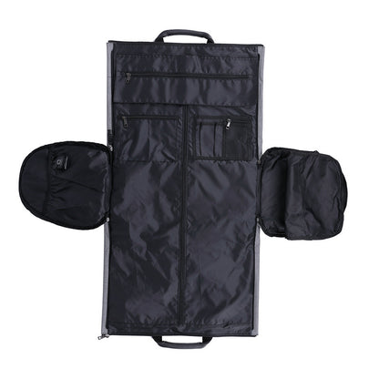 Large-capacity travel bag portable cylinder folding suit bag