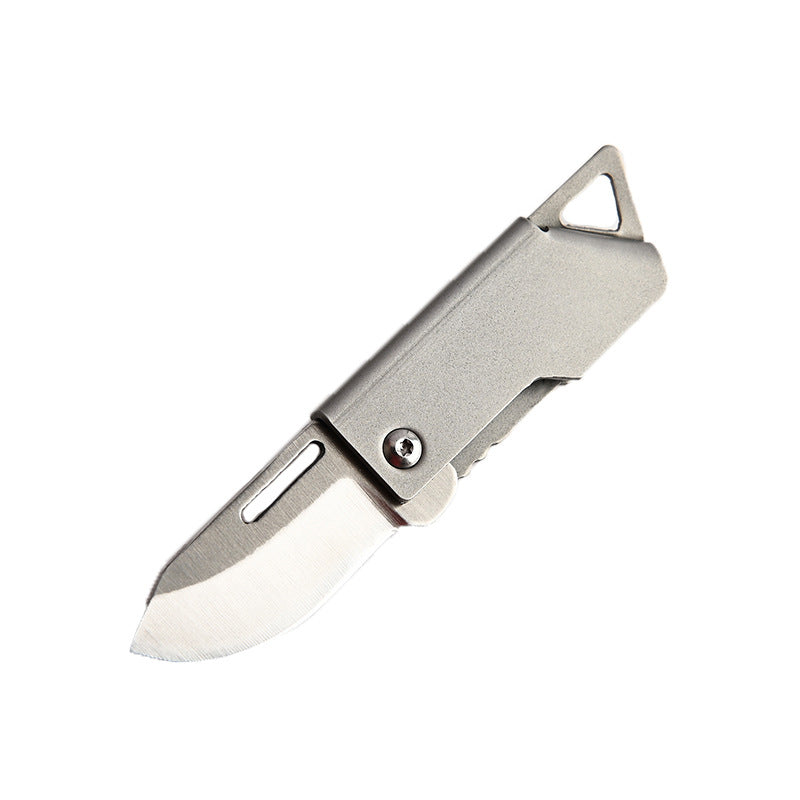 D2 Stainless Steel Foldable Camping Knife Keychain