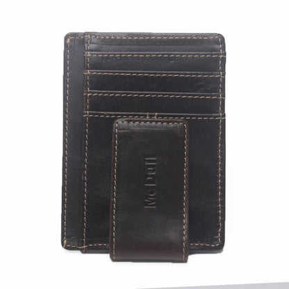 Ultra-thin Anti-magnetic RFID Oil Wax Leather Multifunctional Wallet