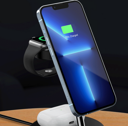 Three-in-one Magnetic Wireless Charging Station