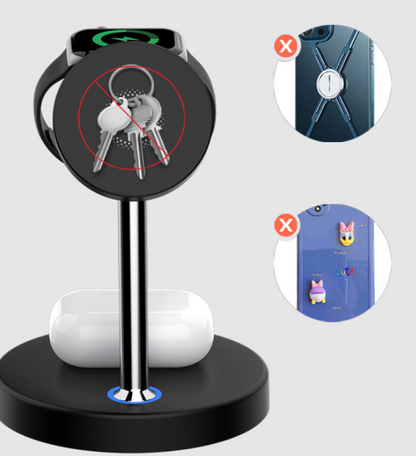 Three-in-one Magnetic Wireless Charging Station