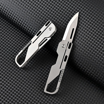 Titanium Alloy Keychain Folding Knife