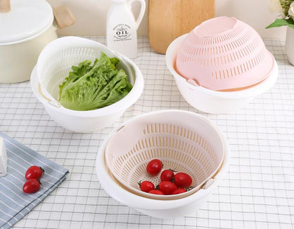 Double-Dish Drain Basket