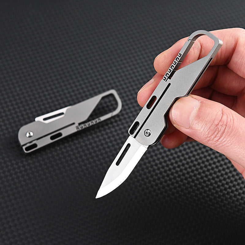 Titanium Alloy Keychain Folding Knife