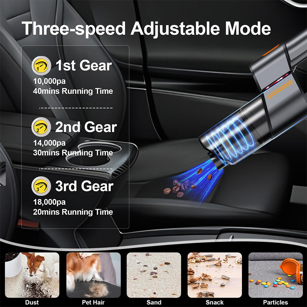 Electric Intelligent Car Mounted Household Handheld Portable Rotary Vacuum Cleaner