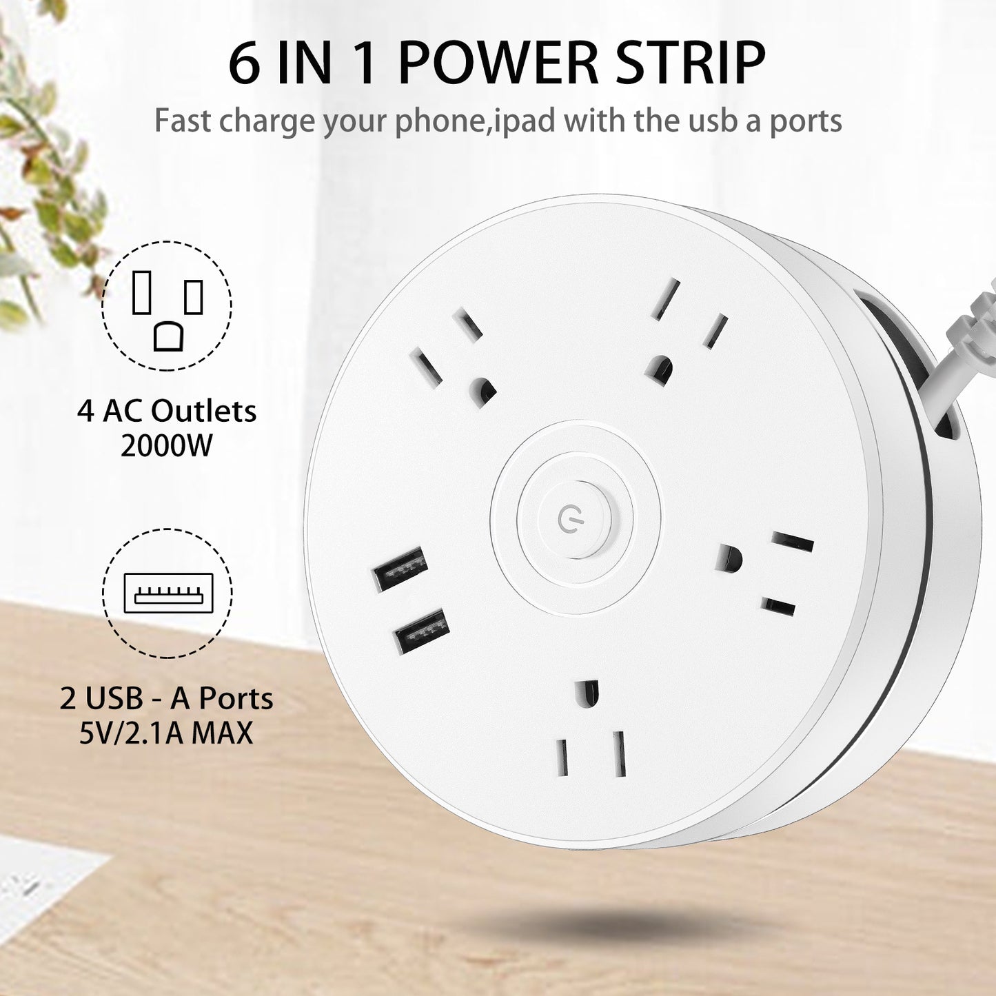 US Standard Pull-out Power Strip Socket