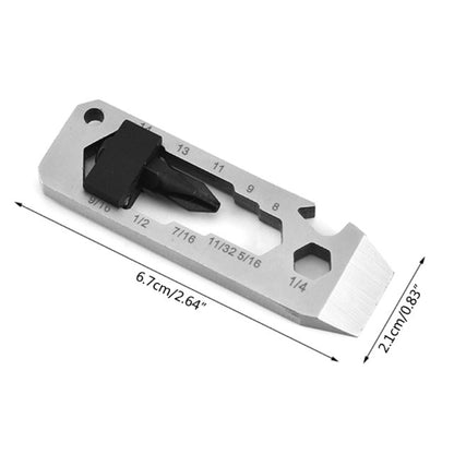 Multipurpose EDC Card Tool Multitool Portable Pry Bar Cross