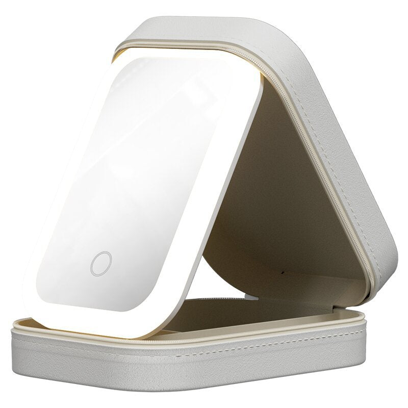 Portable Makeup Box- LED Light Mirror -USB