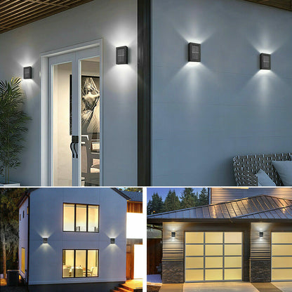 2 Pack New Solar Deck Lights Outdoor Waterproof LED