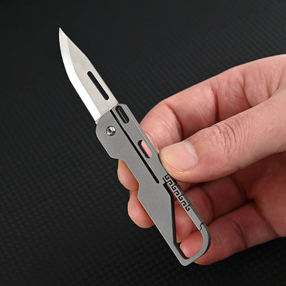 Titanium Alloy Keychain Folding Knife