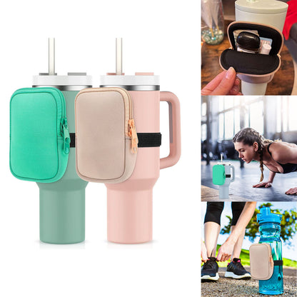 Water Bottle Pouch For For Drinking Cup Water Bottle Caddy Neoprene Tumbler Bag For Cards Keys Wallet Earphone