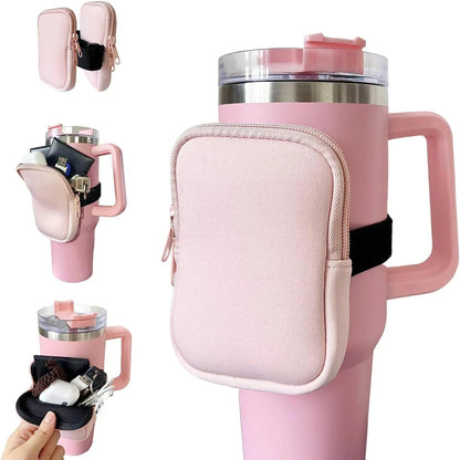 Water Bottle Pouch For For Drinking Cup Water Bottle Caddy Neoprene Tumbler Bag For Cards Keys Wallet Earphone