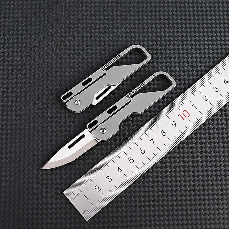 Titanium Alloy Keychain Folding Knife