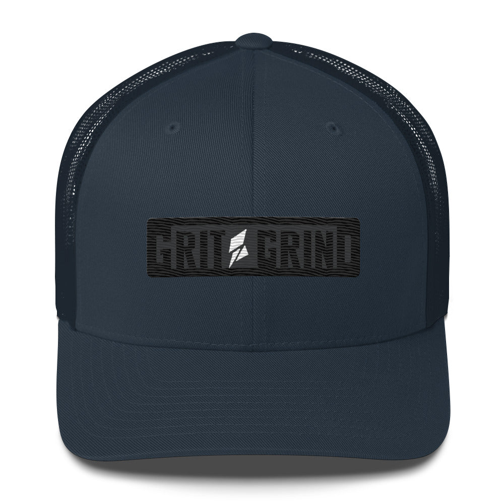 Dark Gray Logo Trucker