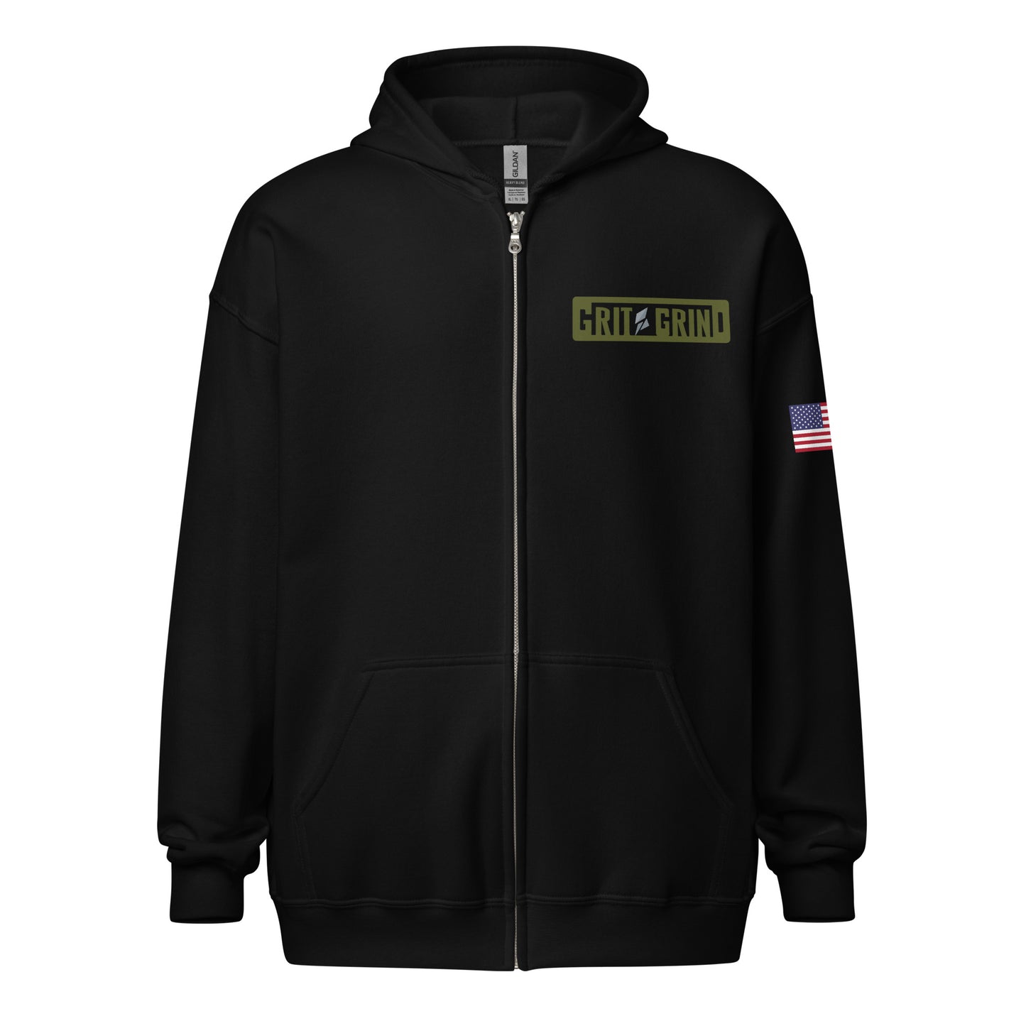 Military zip hoodie