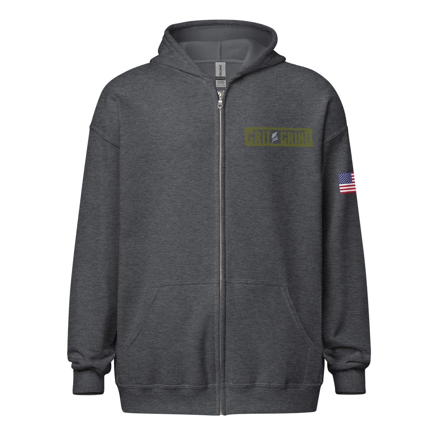 Military zip hoodie