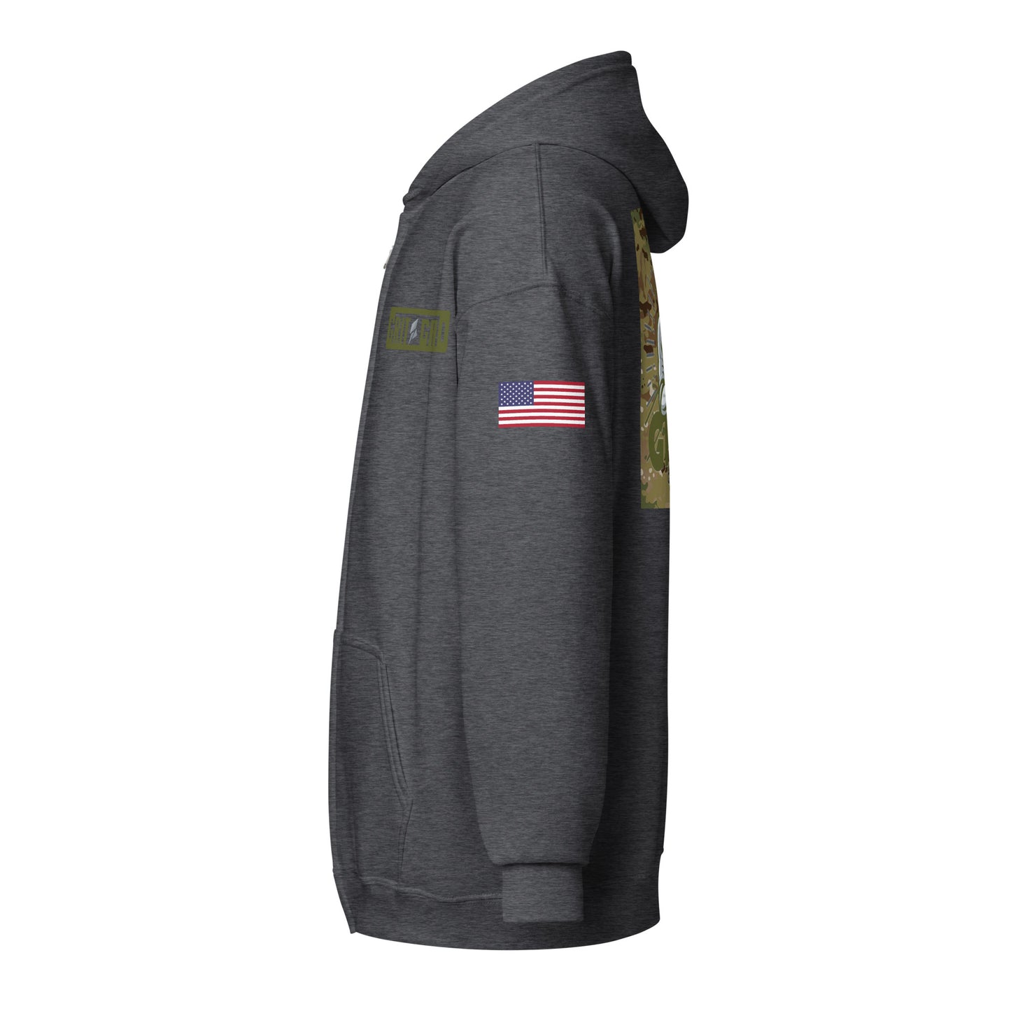 Military zip hoodie